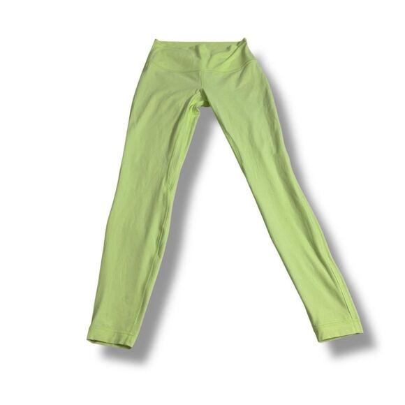 Lululemon Align High-Rise Leggings Neon Yellow Size 8 Buttery Soft Yoga Pants - Picture 4 of 8